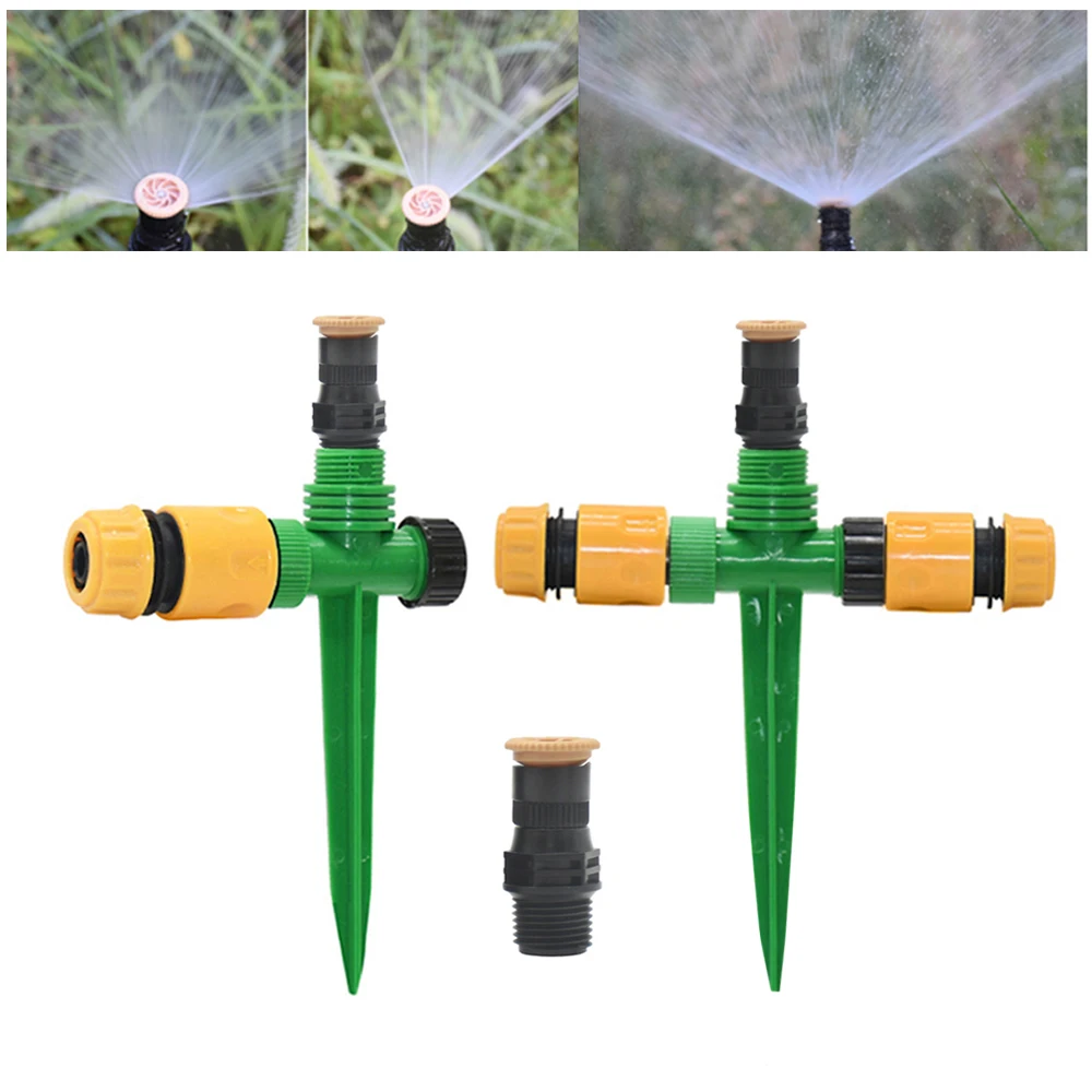 Garden Sprinkler 360° Rotation Irrigation Watering System Automatic Agriculture Lawn Farm Greenhouse Plant Watering Sprinkler