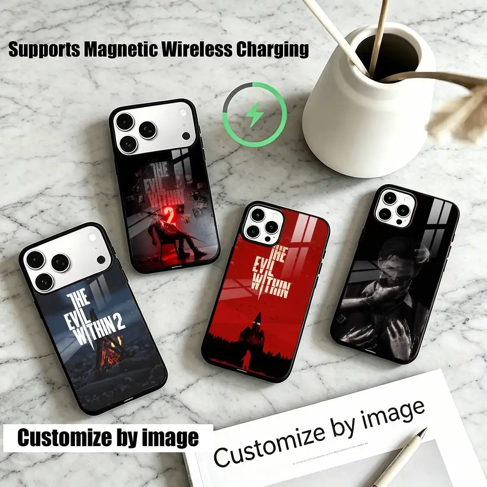 

The E-Evil W-Within Seb Juli Game Phone Case For iPhone17,16,15,14,13,12,11 Plus,Pro Supports Magnetic Wireless Charging