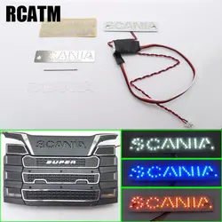 Simulation Decorative Luminous Patch Logo for 1/14 Tamiya RC Truck Trailer Tipper Scania 770S DIY Car Accessories