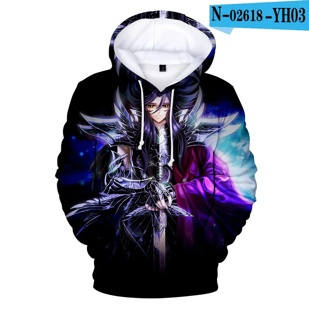 Anime Saint Seiya Children\'s Hoodies 3D Printed Cartoon Men Women Sweatshirts Fashion Boys and Girls Long sleeved Pullover coat