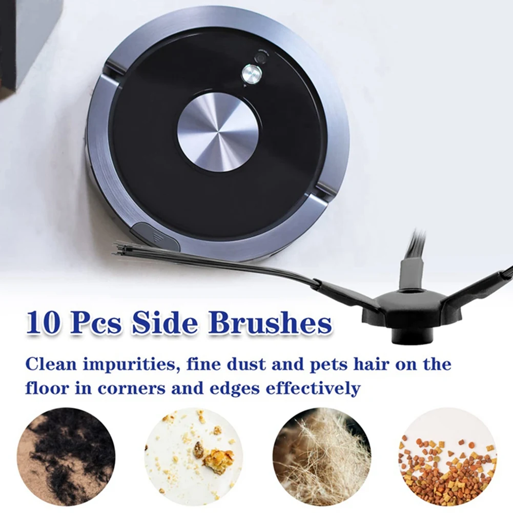 10 PCS Sweeping Side Brush Replacement for V3 V3S A4 A4S Pro V5 V5S Pro Robot Vacuum Cleaner