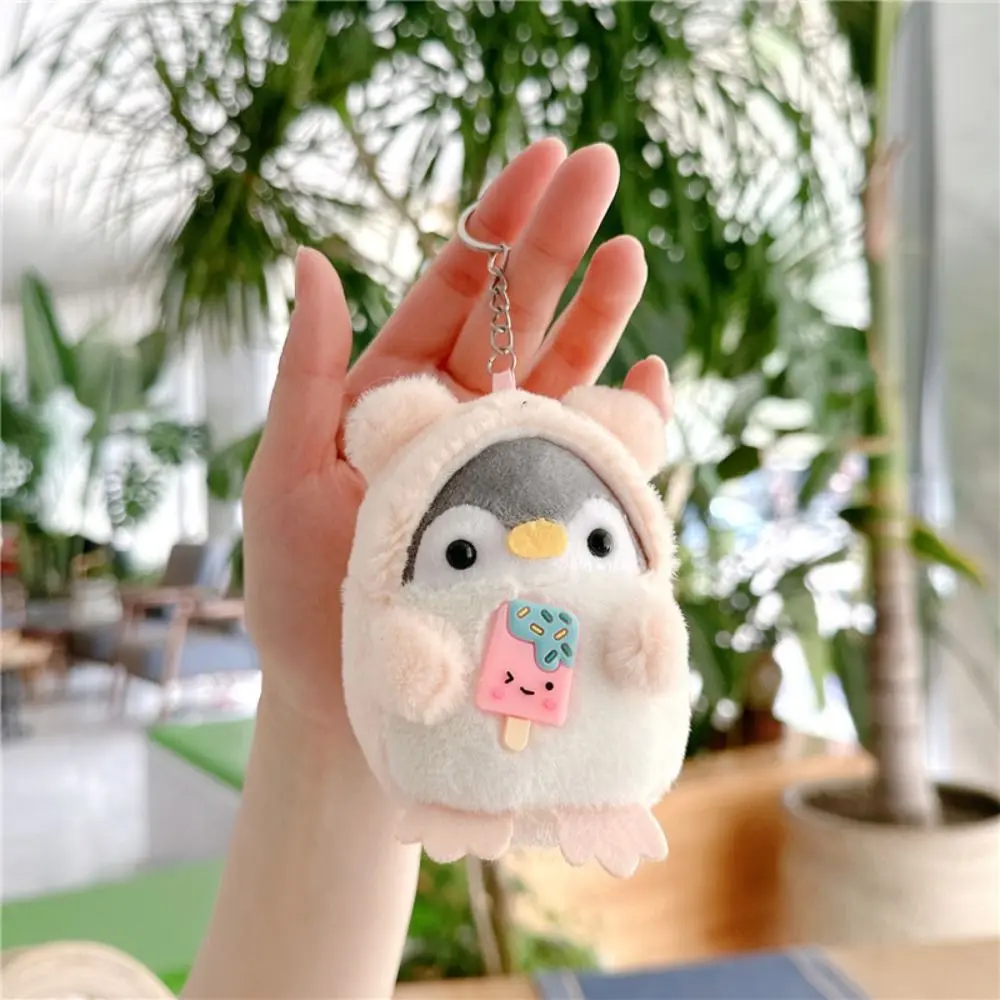 Kawaii Cartoon Plush Penguin Doll Keychain Cute Penguin Plush Key Ring Key Pendant for Girls Gifts Creative School Bag Keychain