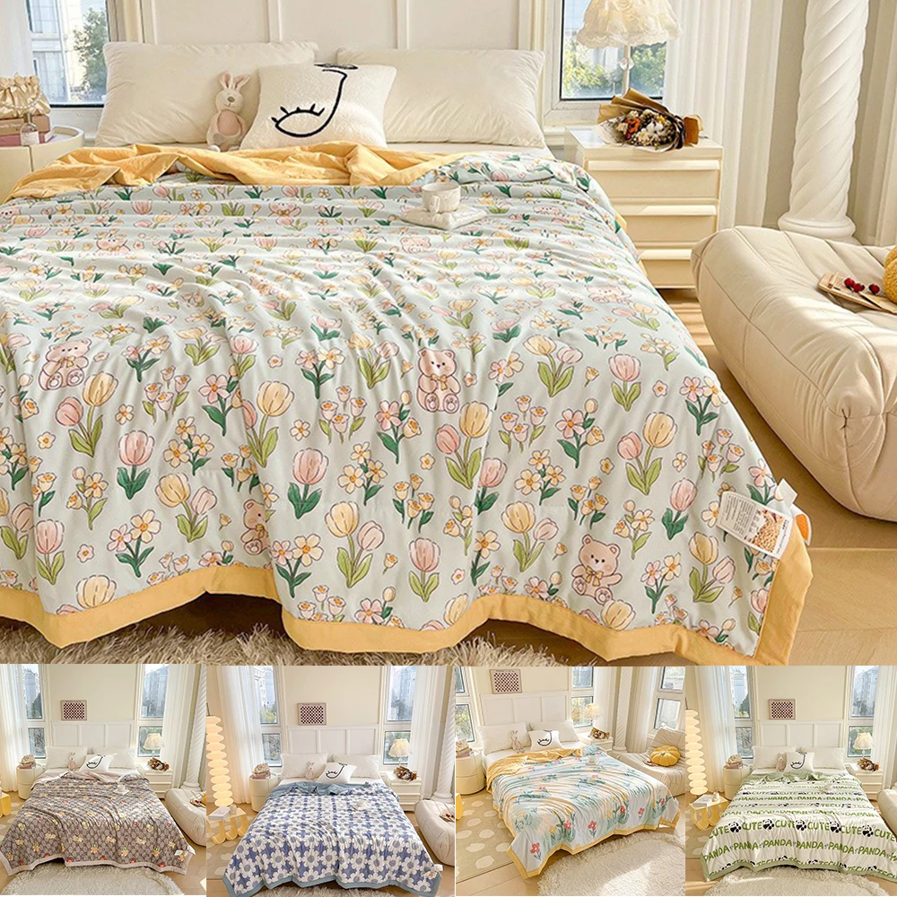 2024 Summer Quilt Simple Luxury Modal comforter Thin Bed Cover Bedding double-sided Quilt single bed high quality  여름 침대 커버