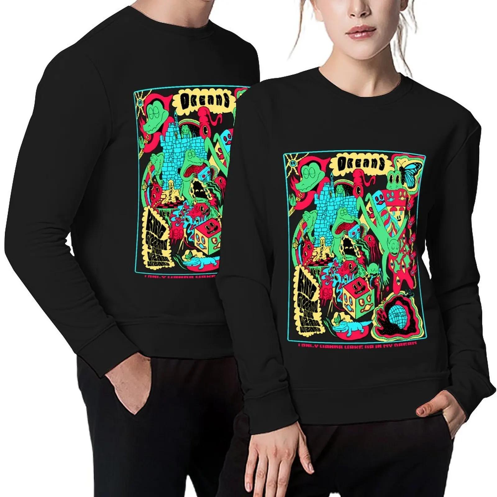 

King Gizzard and The Lizard Wizard - Dreams Pullover men's autumn clothes aesthetic clothing anime clothing hoody
