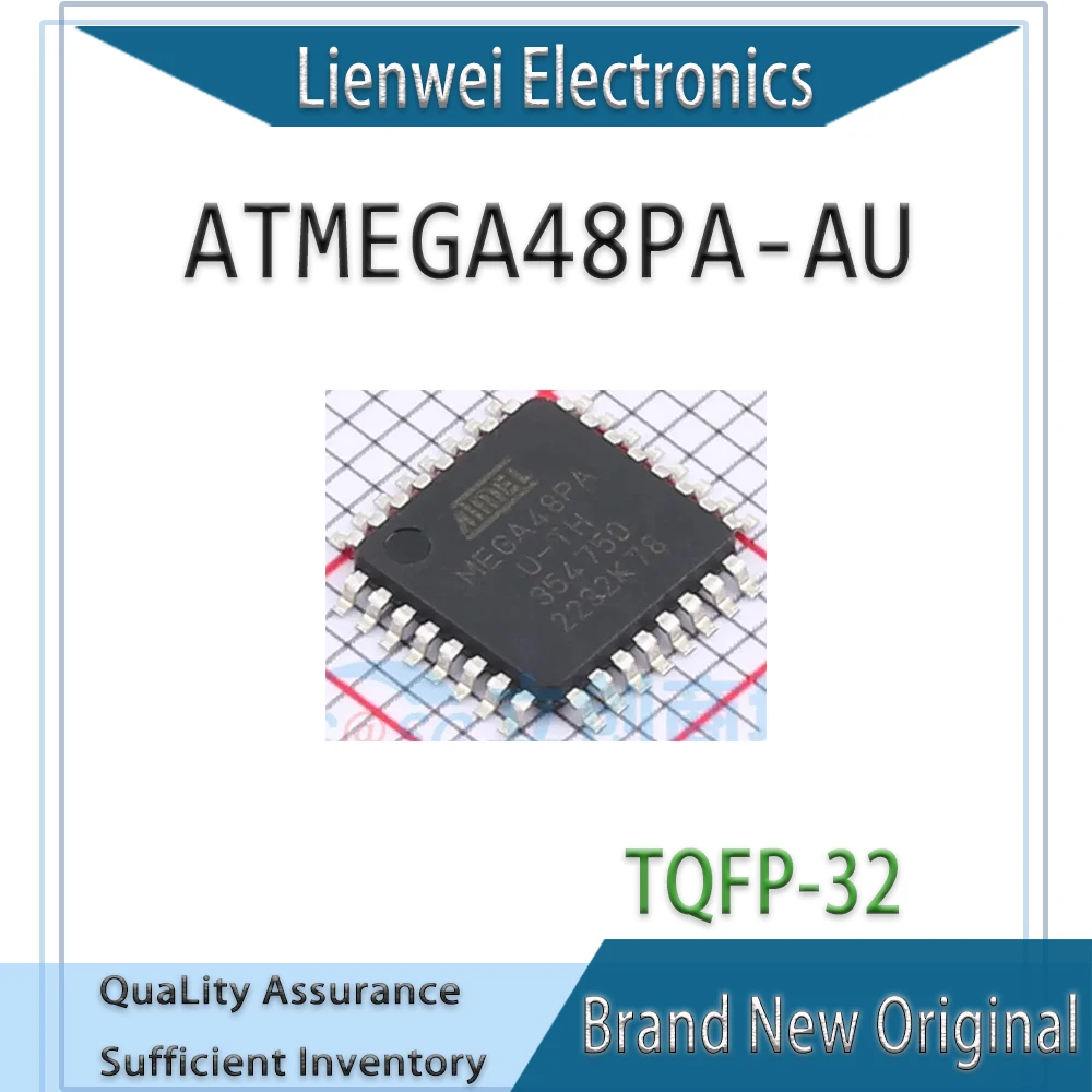 

100% New ATMEGA48PA ATMEGA48PA-AU IC MCU Chipset TQFP-32