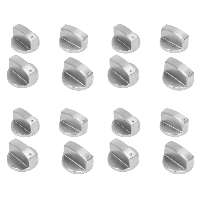 

Stoves Cooker Knobs,Oven Knob(16Pcs),6Mm Universal Silver Gas Stove Control Knobs Adaptors Oven Rotary Switch