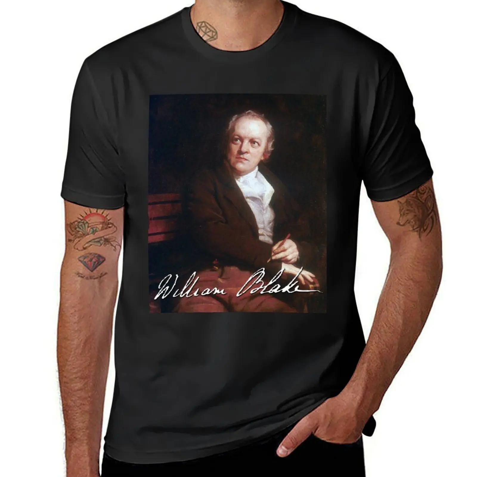 William Blake - Romantic poet T-Shirt tops new edition plus sizes summer tops mens graphic t-shirts pack