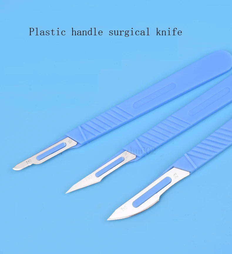 Kaiyuan Steriel Plastic Handvat Chirurgisch Mes Nr. 11 Mes, Dubbele Ooglid Cosmetische Plastische Chirurgie Chirurgische Tool, Wegwerp Bla