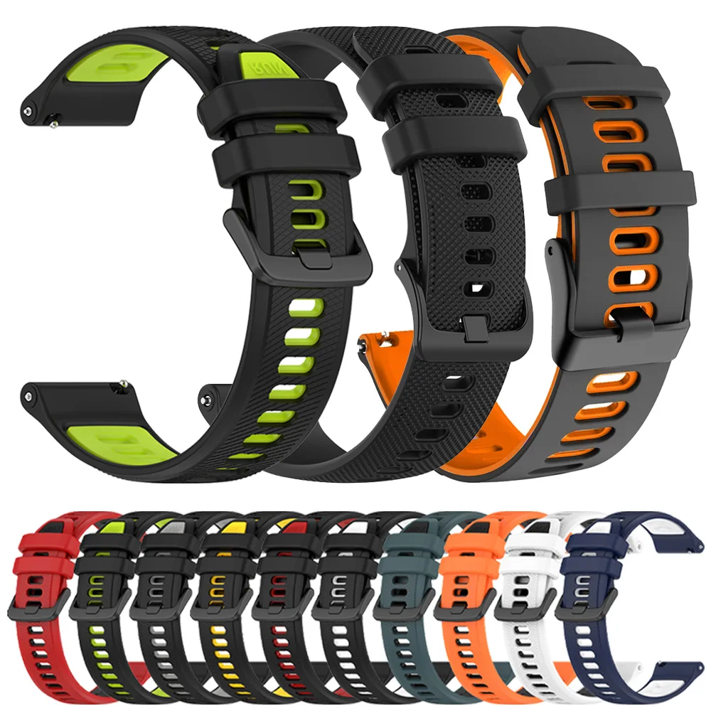 20 22 مللي متر حزام سيليكون للغارمين Forerunner 255 265 245 165 الفرقة للغارمين Vivoactive 5 Venu 3 2 sq سوار ملحقات رياضية