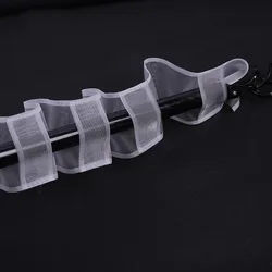 10/20m Curtain Tape Hook Curtains Accessories Transparent Nylon Curtain Ribbon Polyester Rod Pocket Process Tape Multifunctional