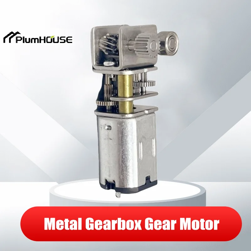 

DC 3V 5V 6V 120RPM Right Angle Output Mini N20 Turbo Worm Full Metal Gearbox Gear Motor For 3D Printing Pinter Pen