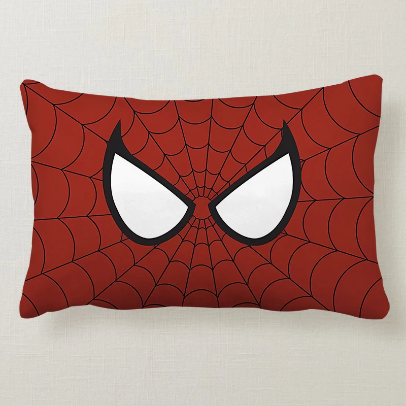 Marvels SpiderMans poszewka na poduszkę poszewka na poduszkę 50x30CM 60x40CM chłopcy kreskówka Anime nowa dekoracja pokoju dzieci urodziny Kawaii słodkie prezenty