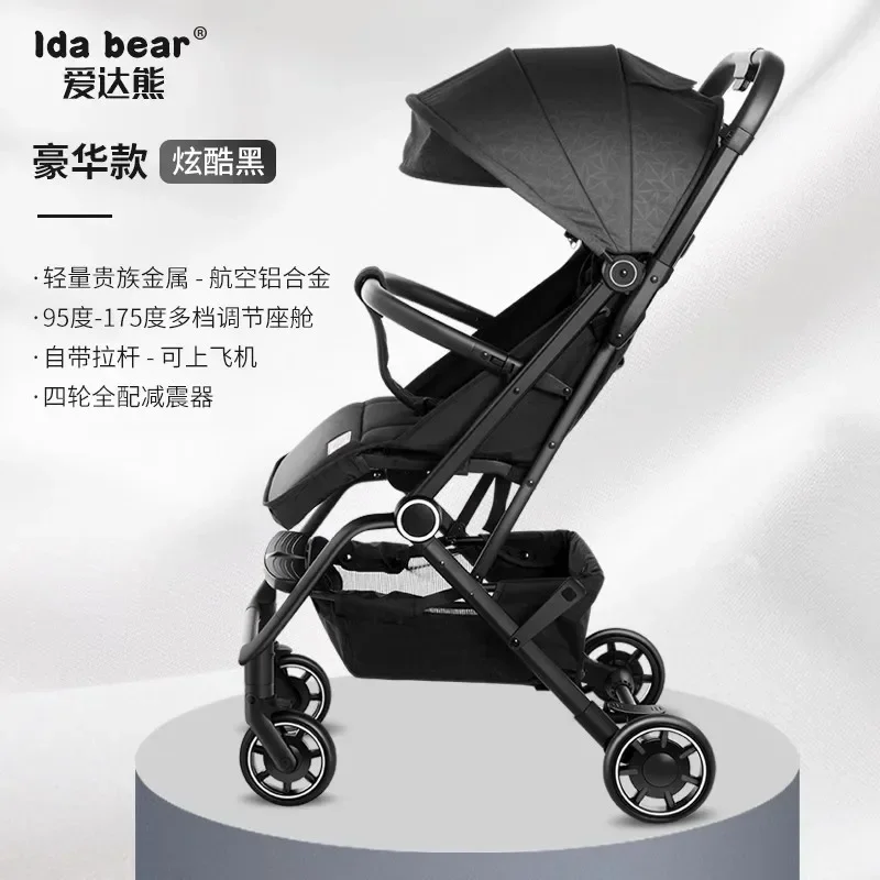 

Baby strollers can sit and lie down lightly and fold newborns aged 0 to 3 years old. Summer parachute baby high view cart.