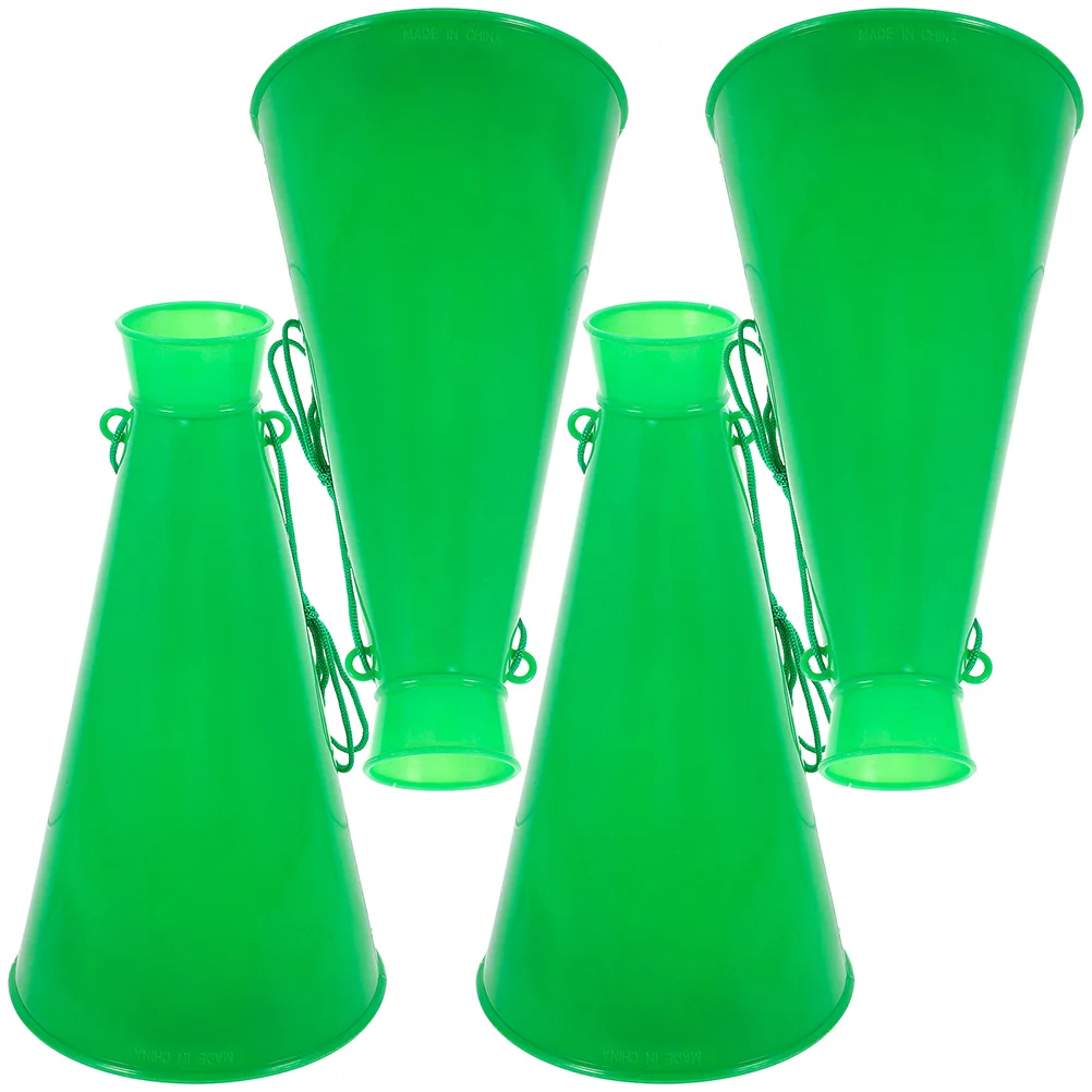 

4 Pcs Cheer Megaphones Team Sports Props Party Noise Makers Portable Horn Toy Plastic Horn Toys Noise Maker Toys