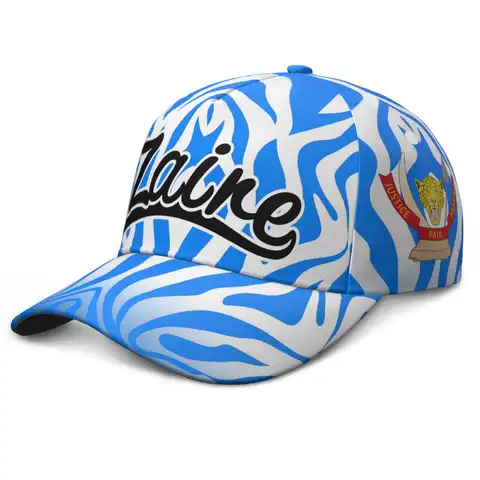 Zaire Baseball Cap Custom Made Name Team Logo Hats Country Congo Democratic Republic Nation French Kinshasa Rdc Flags Headgear