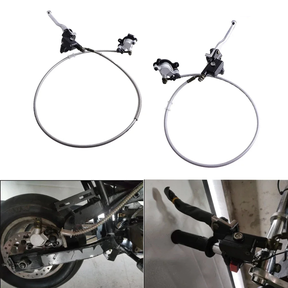 

Motorcycle Scooter Brake Front Rear Left Right Pump Master Cylinder Hydraulic Brake Hose Line Brake Caliper for 2 Stroke 47/49cc