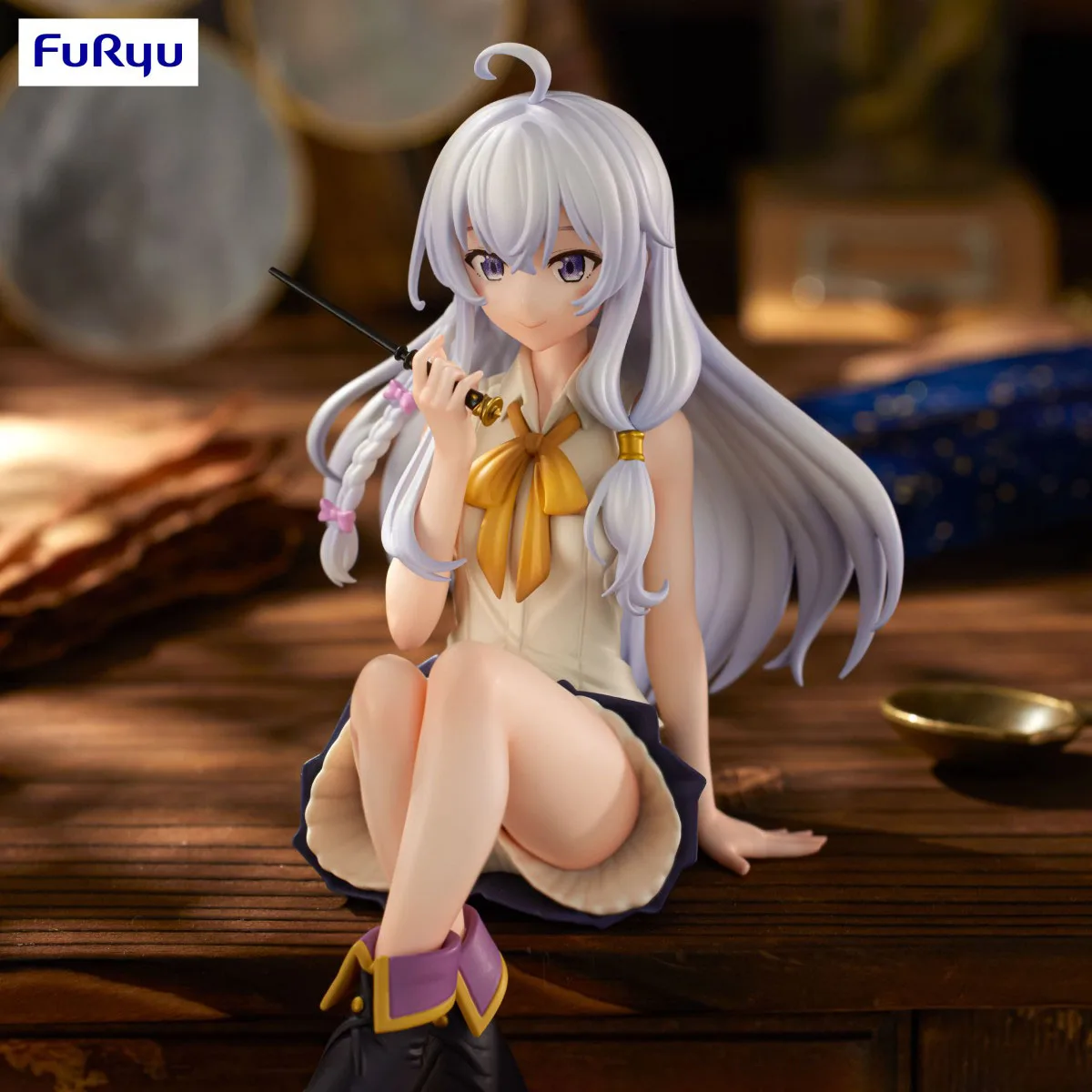 In Stock Original  FuRyu Noodle Stopper Figure  Majo No Tabitabi - Elaina Anime Figure Action Figure Model Decoration