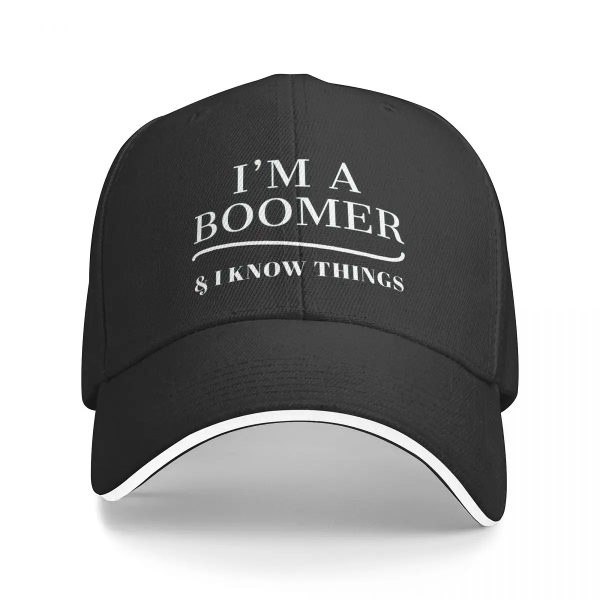 

I'm a boomer and I know things Baseball Cap custom Hat Sun Hat For Children Baseball For Men Women's