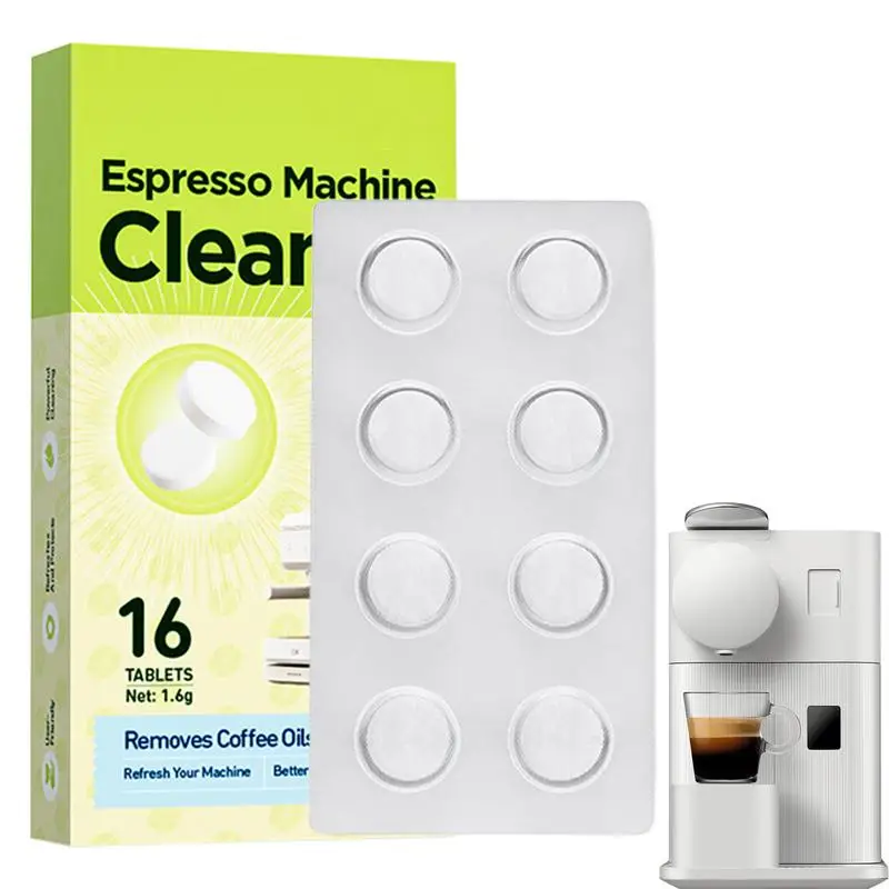 16/48pcs Coffee Machine Cleaning Tablet Effervescent Tablet Descaling Agent Cleaning All-Purpose Cleaner Kitchen Accessories