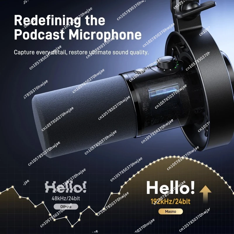 Maono PD300X Dynamic Microphone USB/XLR Dual Mode Professional Sound Quality Noise Reduction Recording Podcasting