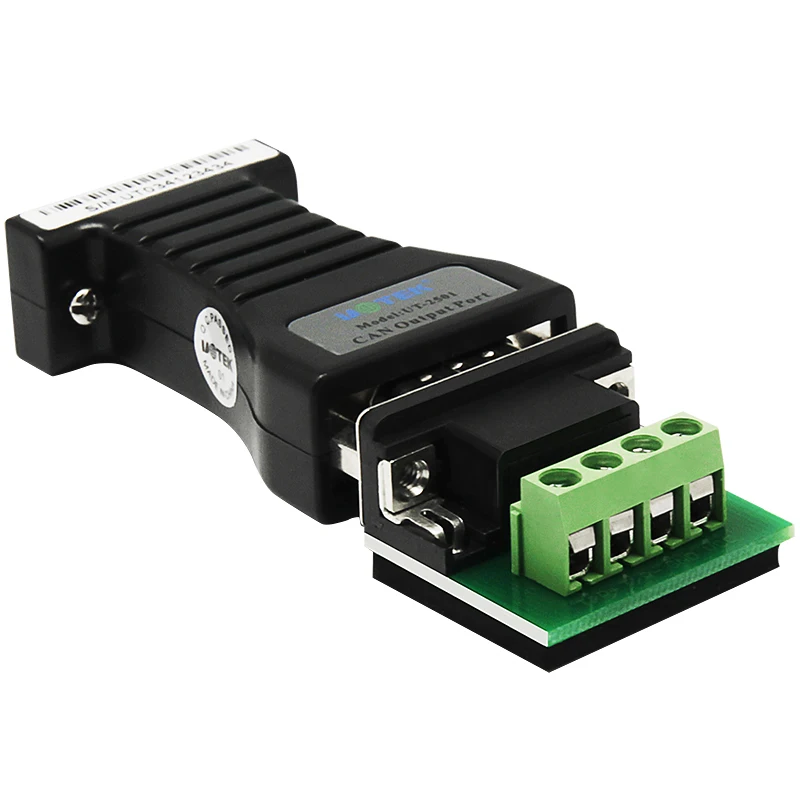 UOTEK Industrial Grade RS-232 to CAN BUS Level Converter Canbus to RS232 Adapter UT-2501 Connector Half Duplex 300BPS-115.2KBP