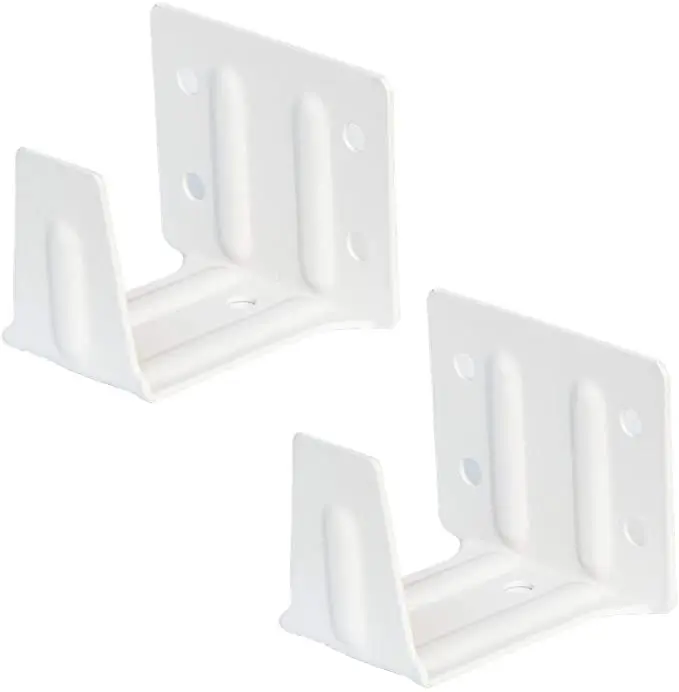 Center Support Bracket 2 Pack White Color for 2 Low Profile Window Blinds Headrail Holder