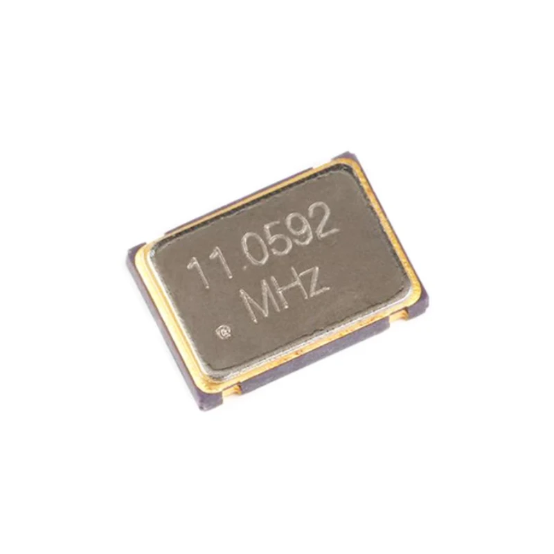 5PCS Crystal oscillator  5*7mm 7050 4Pin 8MHZ 10MHZ 11.0592MHZ 12MHZ 16MHZ 20MHZ 25MHZ 48MHZ 50MHZ 100MHZ 4.096MHz SMD