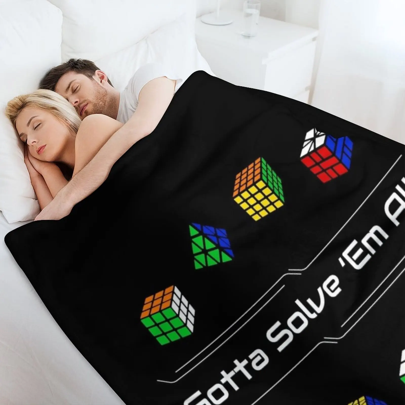 يجب أن حل "إنا الجميع! الألغاز رمي بطانية الشعر للأريكة الزخرفية خمر البطانيات الثقيلة #4