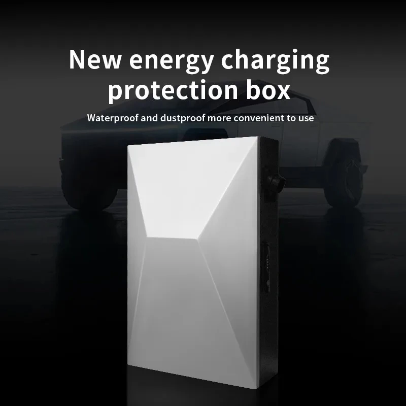 Cybertruck Charger Station Box For Tesla Model 3 Y S X Wall Waterproof Outdoor Charging Cable Organizer Holder Case Accessories