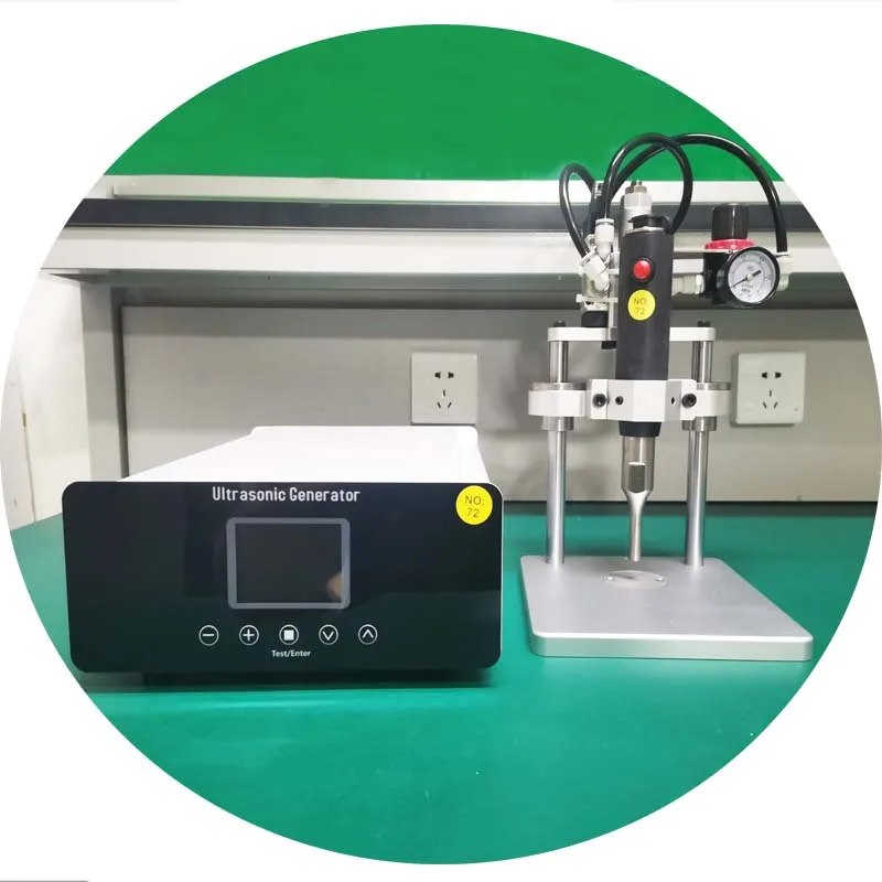 

Ultrasonic Fabric Welder Machine Plastic Spot Machinery Ear-loop 3ply Face Mask Spot Welding Fixing Machine