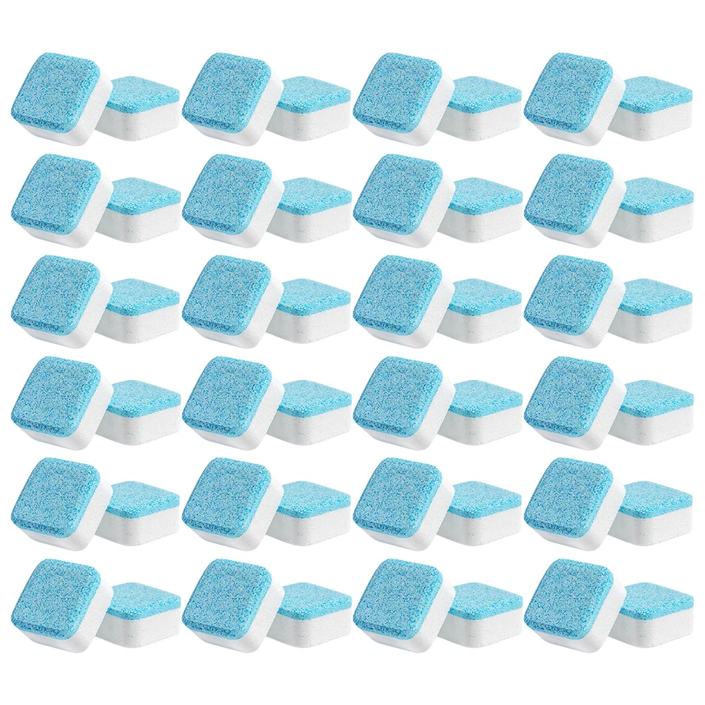 

48 Pcs Washing Machine Effervescent Tablet Cleaner Tablets Cleaning Gadget Tool Sodium Carbonate Portable for Washer Supplies