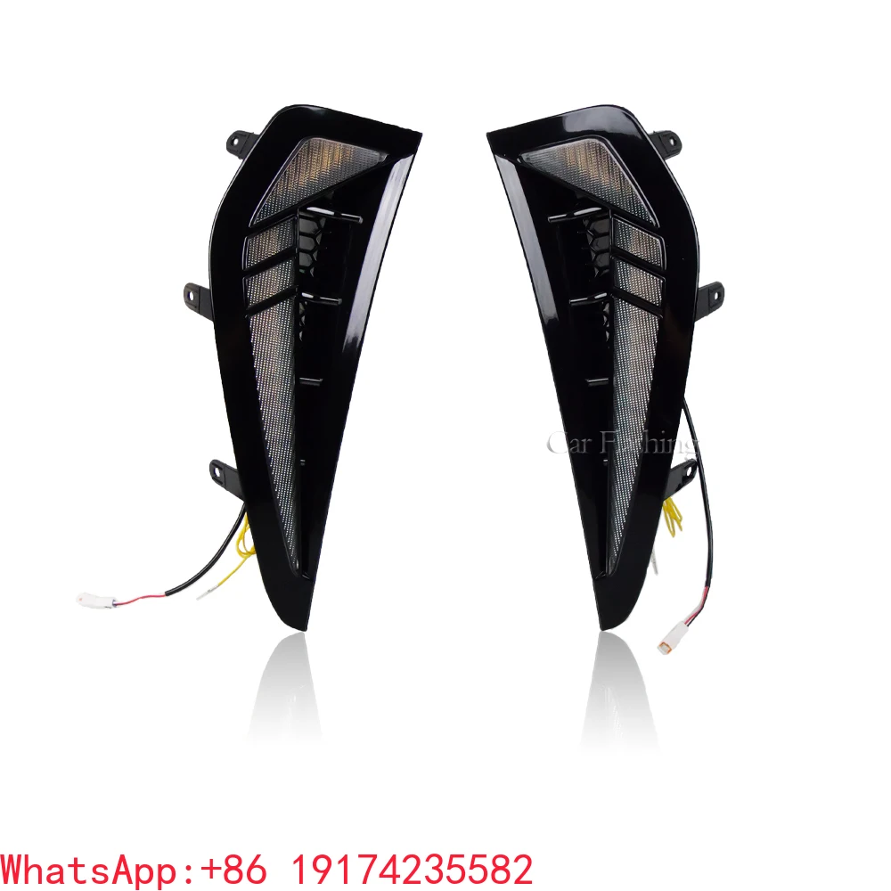 

Car LED Fender Side Daytime Running Light DRL for Dodge Ram 1500 TRX 2021 2022 2023 2024 With Dynamic Yellow Turn Signal