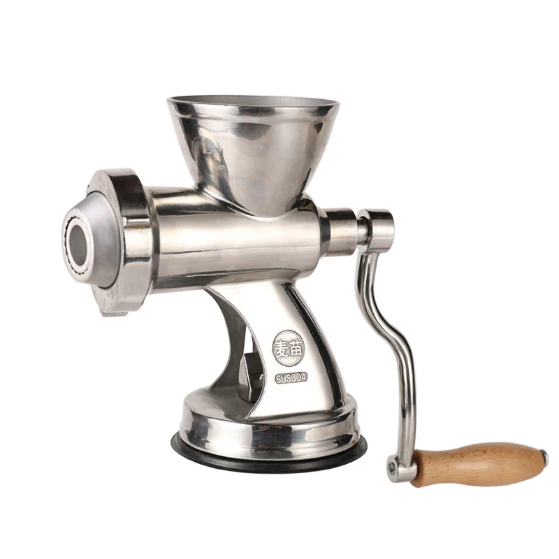 مفرمة لحم يدوية من الفولاذ المقاوم للصدأ، ماكينة سجق لحم البقر اليدوية، أداة لحم مفروم، محضر طعام متعدد الوظائف، ماكينة طهي