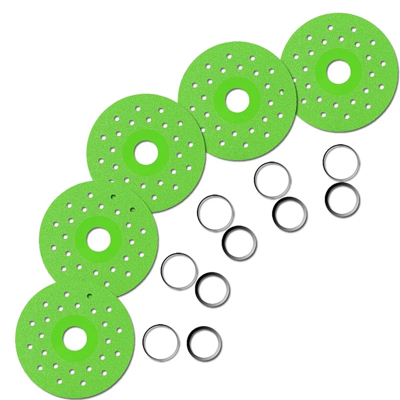 YWDZ-Premium 4.5 Inch Diamond Cutting Disc 5Pcs-Ultra-Thin For Angle Grinder Versatile In For Tile,Marble Glass