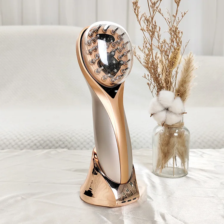 Factory Direct 2026 Top Rated Visual Hair Growth Comb Detection Vibration Massage Heating Laser Essential Oil Hair Growth Hair