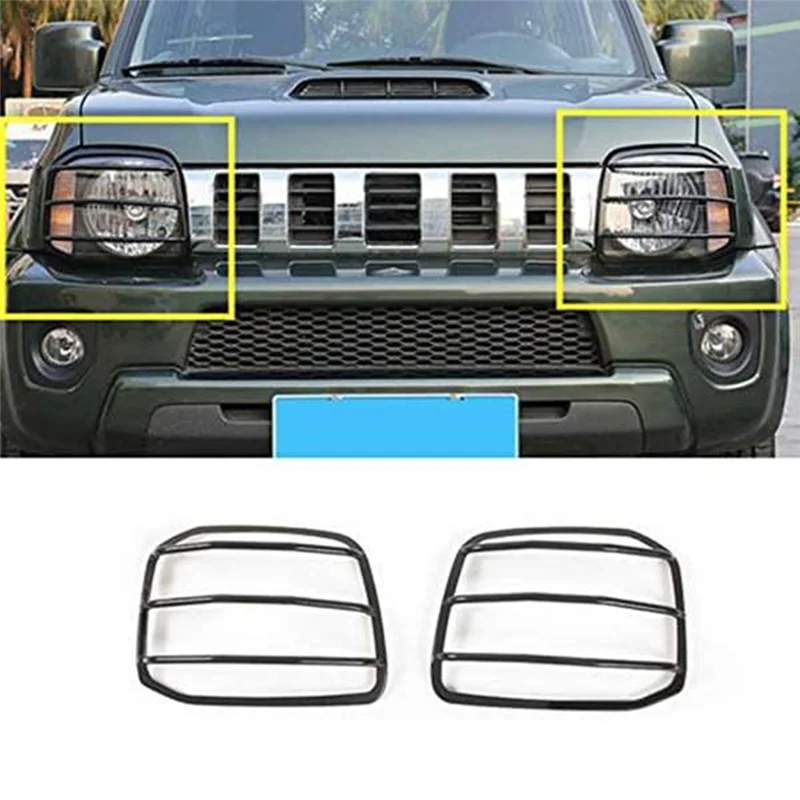 

Hot Selling-Car Headlight Protector Cover Head Light Guard Cover Car Head Lamp Trim For Suzuki Jimny 2007-2017,Car Headlight Pro