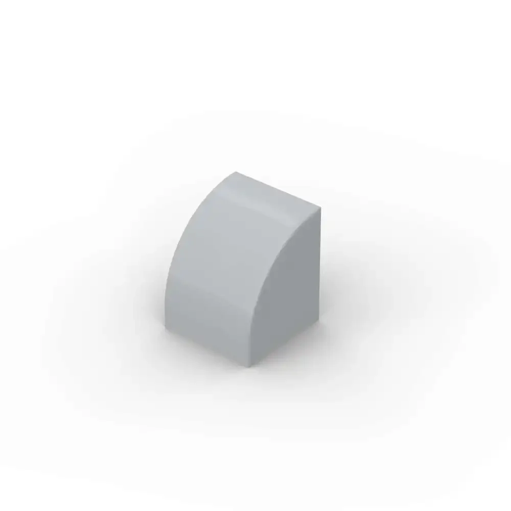 MOC 10 Uds pendiente curvada 7126 1x1 Kit de bloques de construcción placa Castillo casa rompecabezas de partículas de ladrillo Idea educativa juguete regalo para niños