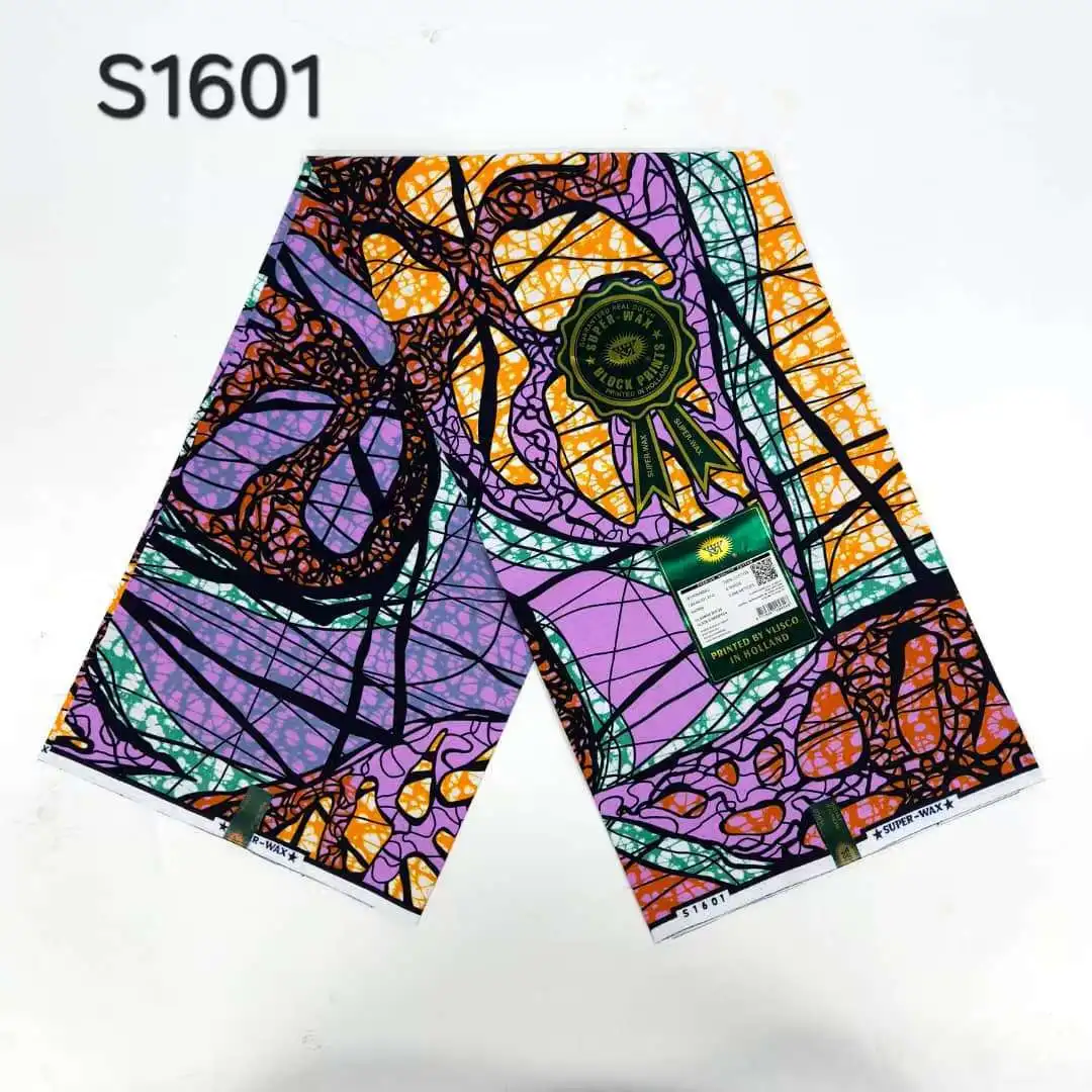 

Новинка 2025 года, супер хорошее качество, мягкая африканская восковая ткань, настоящий батик, Анкара, Канте, хлопок, 6 ярдов, нигерийский стиль, оптовая продажа