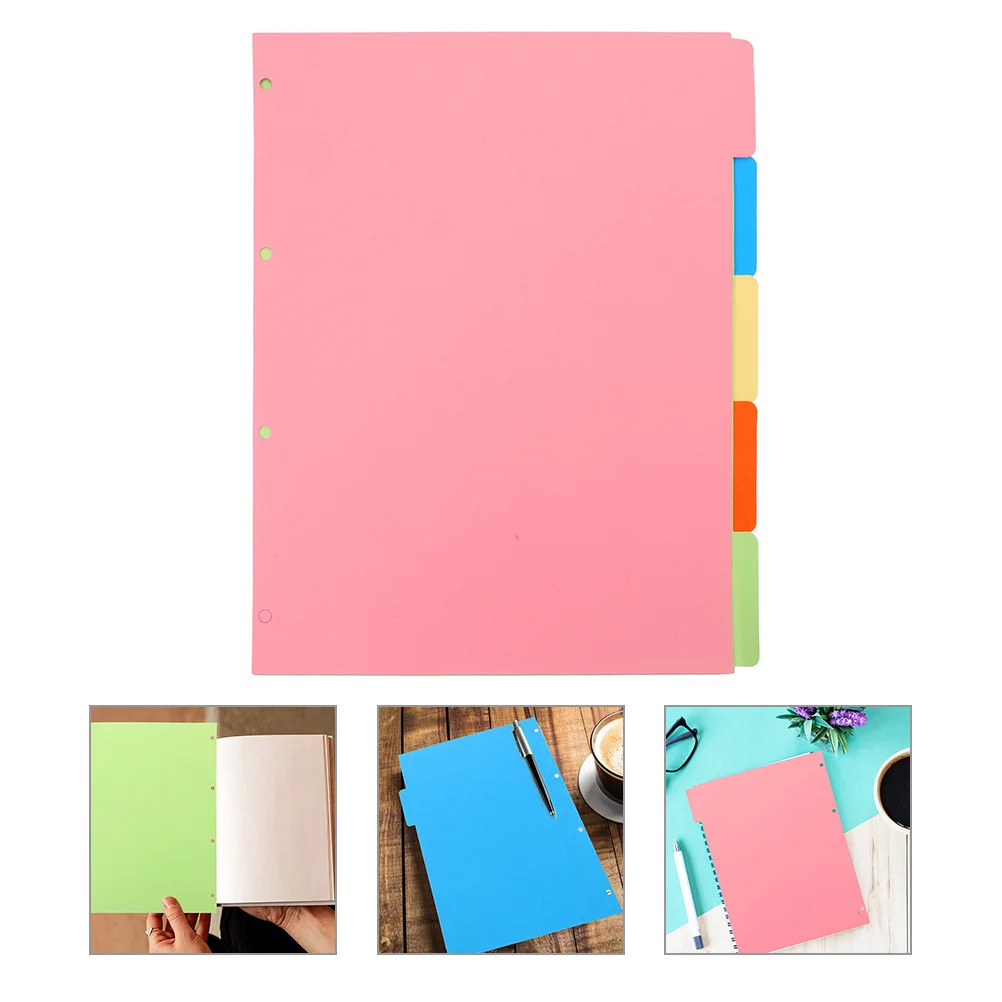 

3 Sets Loose-leaf Book Notepads The Notebook Binder Dividers Separator Page Hand Account Office