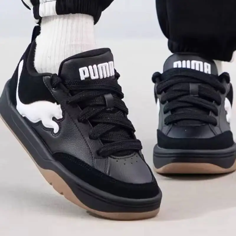 Hot PUMA Unisex Park Lifestyle SD Low-Top Black Bread Shoes Skate Sneakers 395022-01