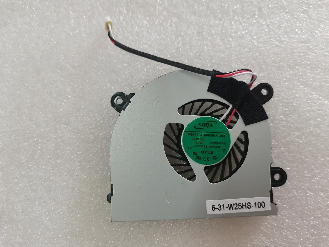 

Cooler fan for MSI S6000 X600 CLEVO 7872 C4500 W25X FAN AB6505HX-J03 AB6605HX-J03 CWC45X1 6-31-W25HS-100 BS5005HS-U89