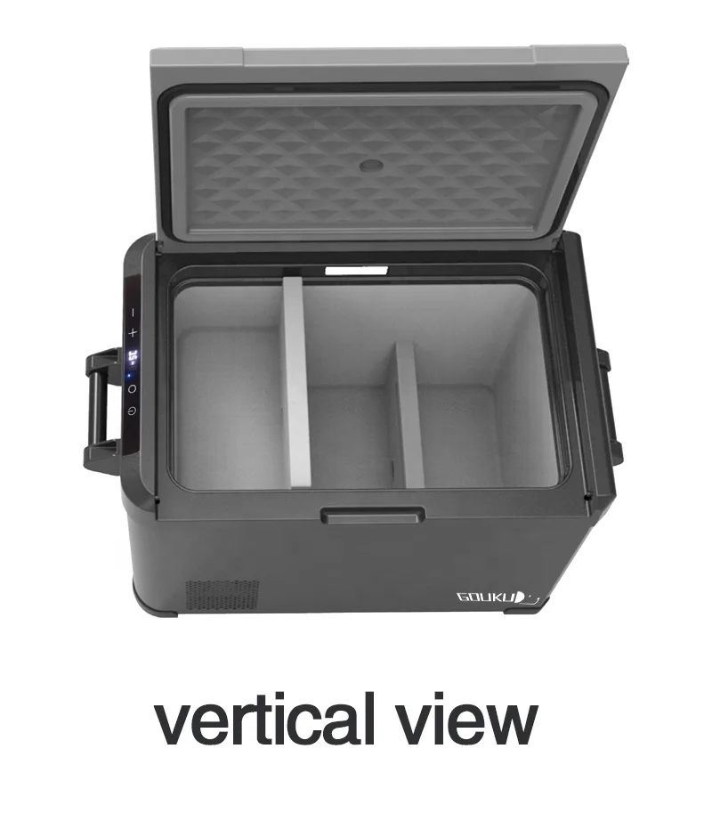 DC12V/24 فولت 40/50L السيارات الثلاجات سيارة المحمولة الثلاجة 55 واط الطاقة تيار مستمر + محول نوع R134a الثلاجة الفريزر الثلاجة