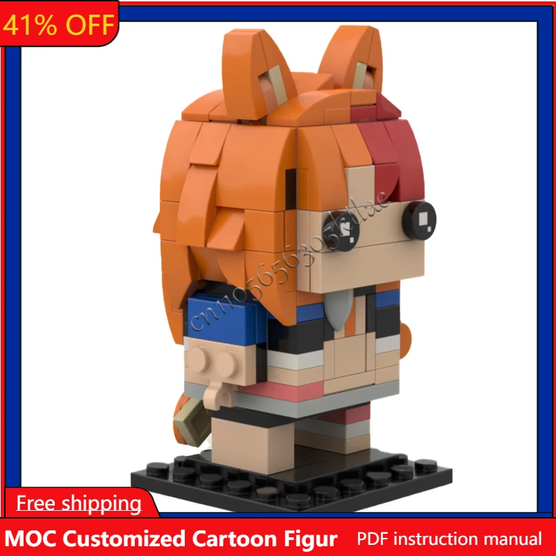 

171 PCS MOC Customize Famous Buffpup Workout Brickhead Model DIY Creative Puzzle Assembly Birthday Cartoon Anim Figures Toy Gift