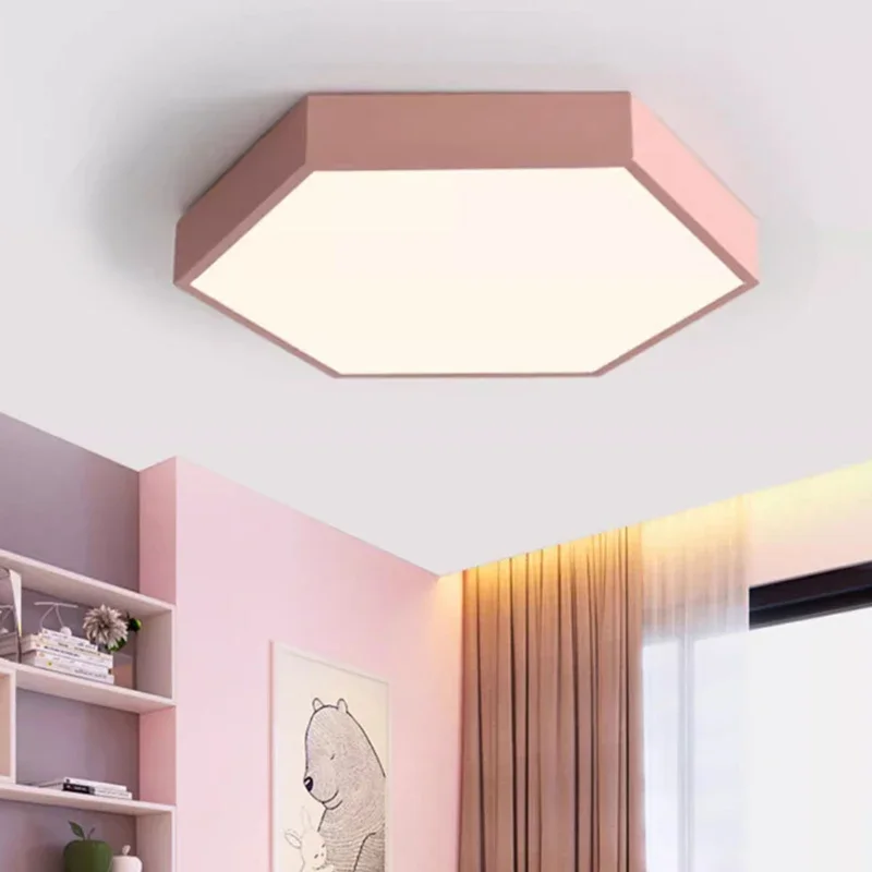 Nordic LED Ceiling Chandelier Makaron Ceiling Lights Living Bedroom Study Room Child Corridor Home Indoor Nordic Lamps Lighting