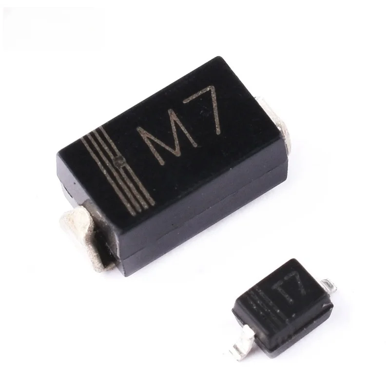 20PCS SMD Rectifier Diode M1 M4 M7 T7 Silk Screen 1N4007 IN4004 1N4001 SMA package