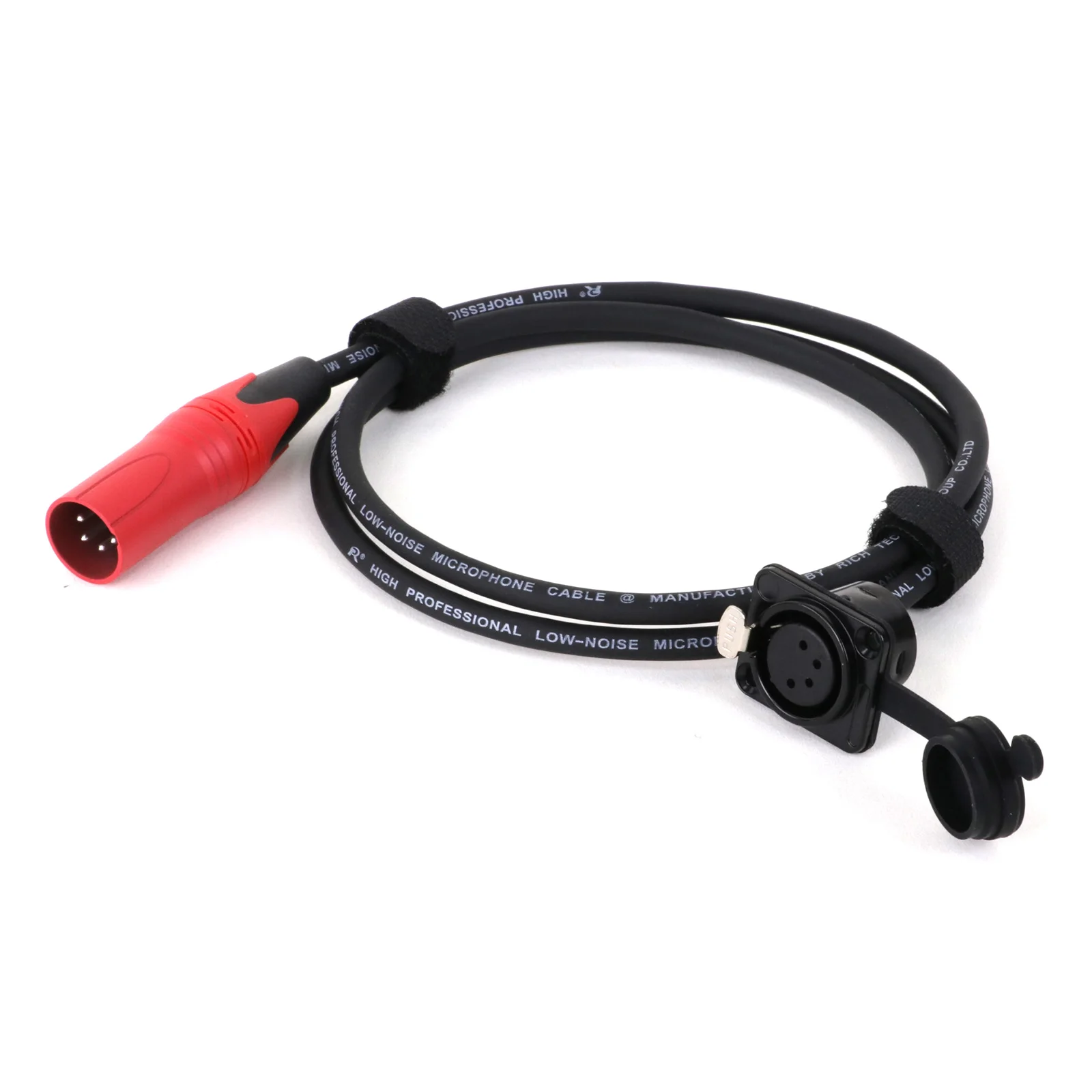Панельное крепление D-типа 4Pin XLR мама к XLR папа разъем проходной красочный кабель, 4Pin XLR Pass Thru конвертер для микрофона