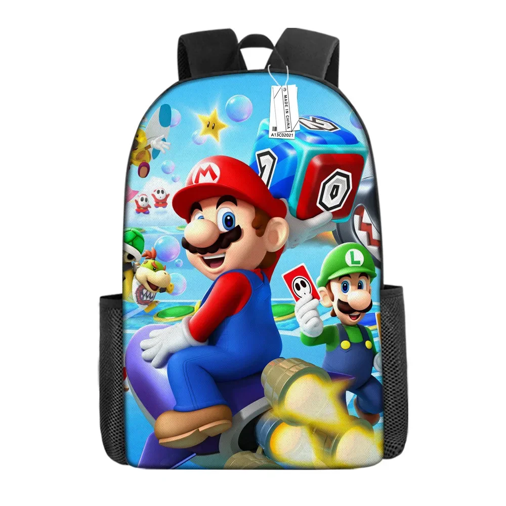 3D Super Mario Brothers primary and secondary school students\' burden-reducing wear-resistant animation School Bag Mochila