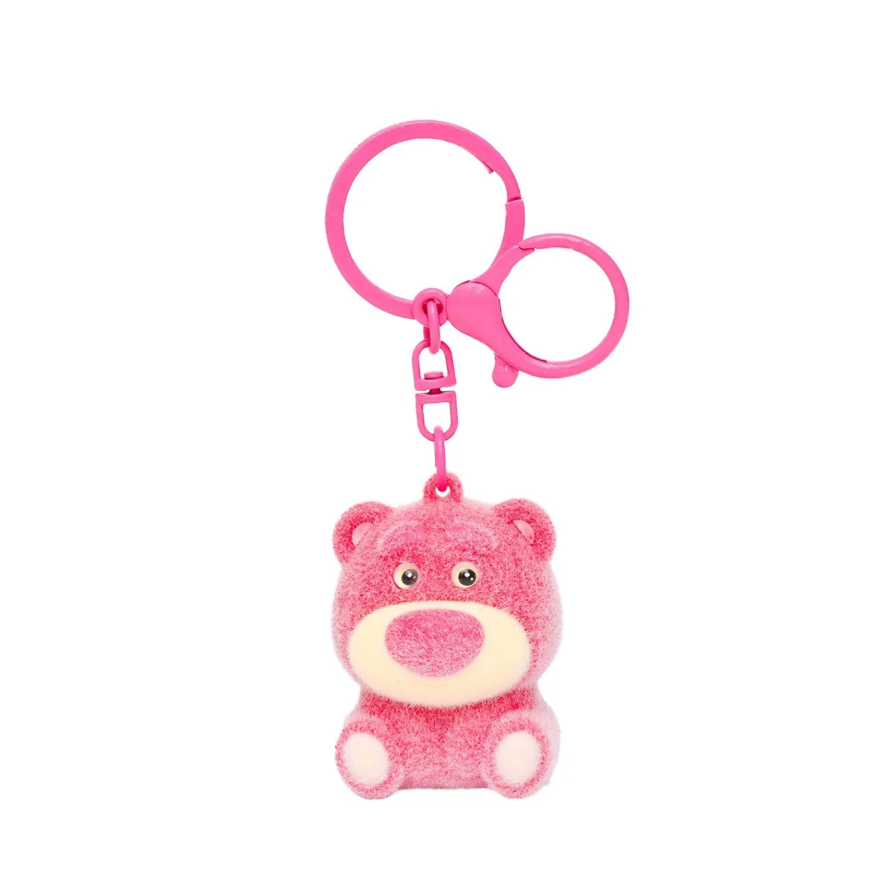 

Cute Plush Strawberry Bear Keychain Cartoon Bag Charm Creative Gift for Women In Stock Fast Shipping