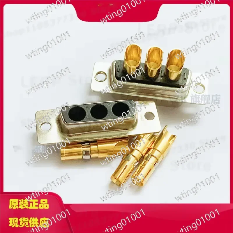 for 3W3 Current Welding Wire Female Head 3-hole Power Supply Wiring Socket Hybrid D-SUB Connector High Stability Reliable