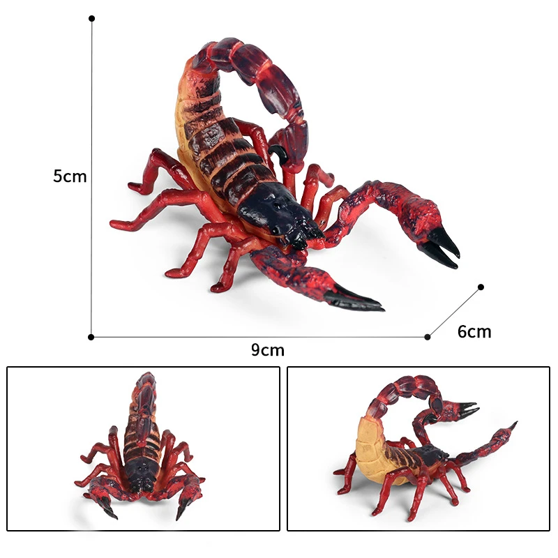 Simulation Scary Scorpion Model Halloween Decoration Toy Scorpion Model Early Learning Cognitive Toys Kids Education Gift Xmas